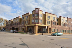 street view of the Best Western Hotel and Junior's in River Falls WI.